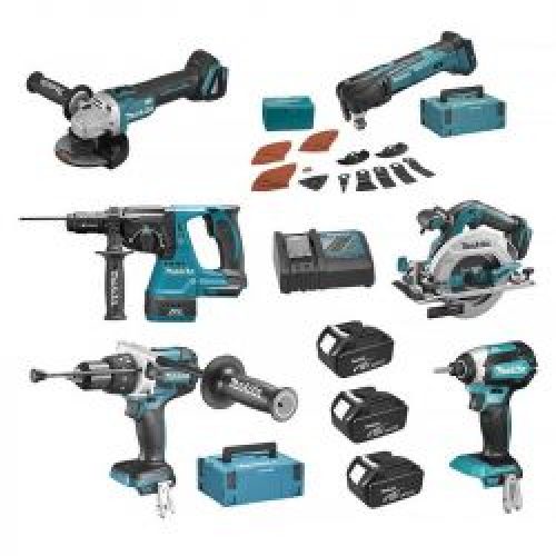 Pack 6 Outils Makita Dlx6078Tj1 18 V 3 X 50 Ah