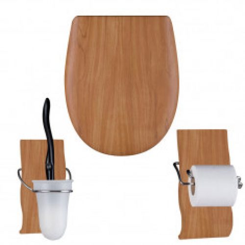 Pack Abattant WC Set Ariane « Etimoe Mat » en descente manuelle