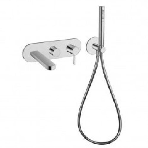 Pack Bain/douche encastré mitigeur complet mural UNIC Chromé – Cristina Ondyna UC10851