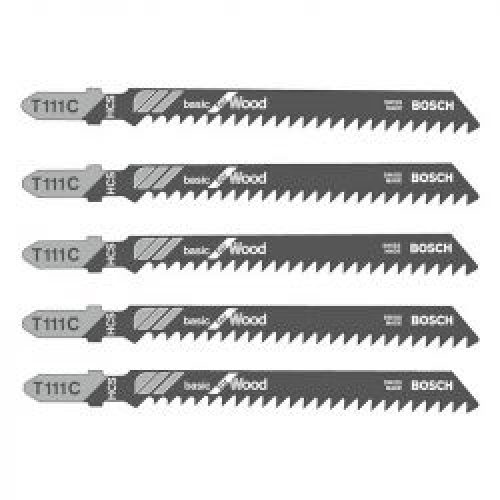 Pack De 5 Lames De Scie Sauteuse Bosch 2608630033 T111C Bois