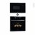 Pack Design Assorti Electromenager Encastrable Noir Et Inox Four Pyrolyse 72L Micro Ondes 25L Electrolux