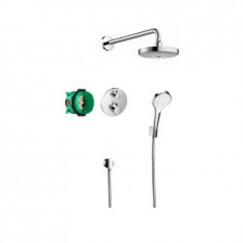 Pack encastré Design ShowerSet Croma Select S / Ecostat S Chromé Hansgrohe