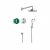Pack encastré Design ShowerSet Croma Select S / Ecostat S Chromé Hansgrohe