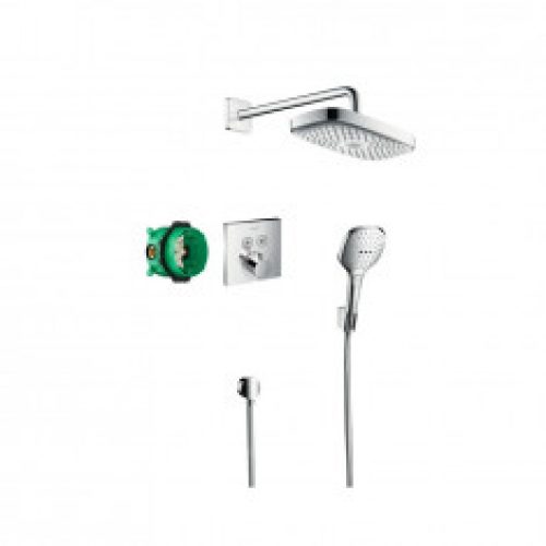 Pack encastré Design ShowerSet Raindance Select E / ShowerSelect  Chromé Hansgrohe