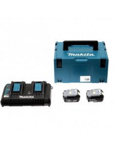 Pack MAKITA 2 batteries 18V 6Ah et son chargeur double en coffret…
