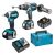 Pack Makita Dlx2174Tj1 Lxt 18V Perceuse Dhp481 Visseuse A Chocs Dtd153 3 X 50 Ah