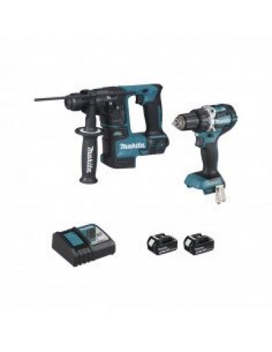 Pack MAKITA Perceuse visseuse DDF484 + Perforateur DHR171 (2X5AH)…