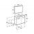 Pack meuble blanc 60 cm compact portes Debba Roca