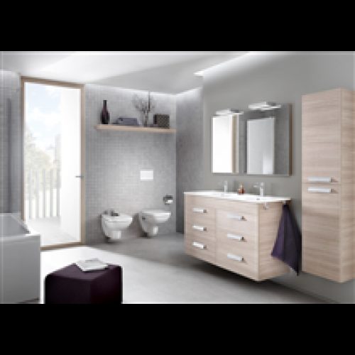 Pack meuble chêne 120 cm 6 tiroirs Debba Roca