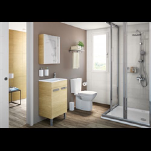 Pack meuble chêne 50 cm compact portes Debba Roca