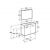 Pack meuble wengé 80 cm compact portes Debba Roca