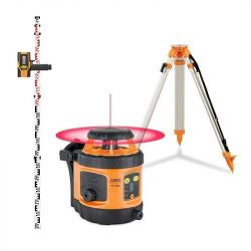 Pack Niveau Laser Rotatif Automatique Trepied Mire Geo Fennel Fl 190A 292190 S01