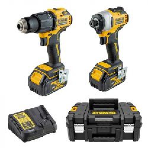 Pack Perceuse Visseuse A Chocs Dewalt Dck2062M2T Dcd709 Dcf809 18V Xr Brushless 2X40Ah
