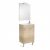 Pack Unik DEBBA compact  500 2 portes, lavabo, miroir et appliques