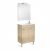 Pack Unik DEBBA compact  600 2 portes, lavabo, miroir et appliques