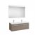 Pack Unik PRISMA 1200 – Meuble 2 tiroirs, lavabo double et miroir à LED