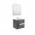 Pack Unik VICTORIA-N 600 2 tiroirs, lavabo, miroir et applique