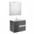 Pack Unik VICTORIA-N 700 2 tiroirs, lavabo, miroir et applique