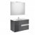 Pack Unik VICTORIA-N 800 2 tiroirs, lavabo, miroir et applique