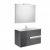 Pack Unik VICTORIA-N 900 2 tiroirs, lavabo, miroir et applique