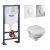 Pack wc suspendu gain de place Patio Jacob Delafon Bati support Grohe