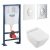 Pack wc suspendu sans bride Villeroy et Boch Finion avec bati support Grohe Rapid SL