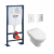 Pack wc suspendu Villeroy et Boch Hommage bati support Grohe