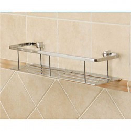 Panier de douche en laiton chromé avec fixation murale