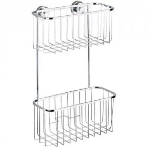 Panier de rangement – support mural – Bovino – 2 paniers – Power-Loc