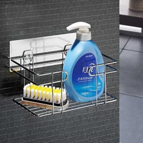 Panier étagère pour accessoires de bain de style contemporain