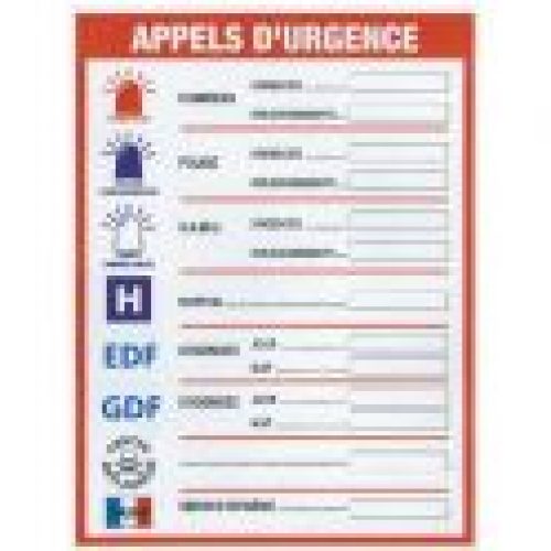 Panneau appels d&rsquo;urgence – Novap