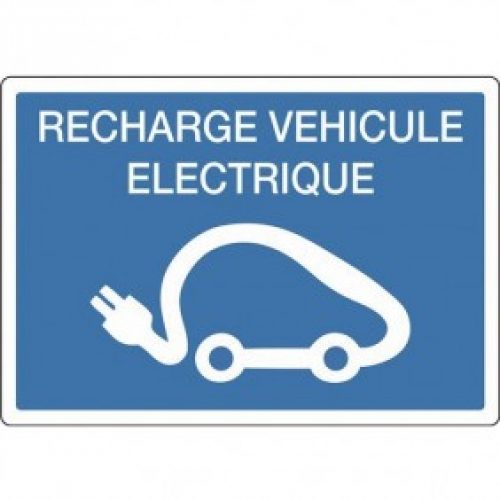 Panneau d&rsquo;indication – recharge électrique pour véhicule – rigide