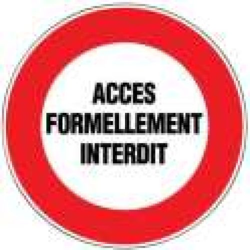 Panneau rond de signalisation – Outibat