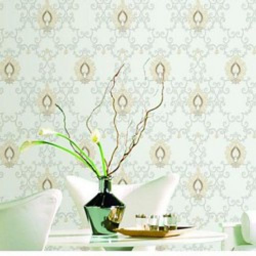 Papier peint classique à motif damassé pour revêtement mural