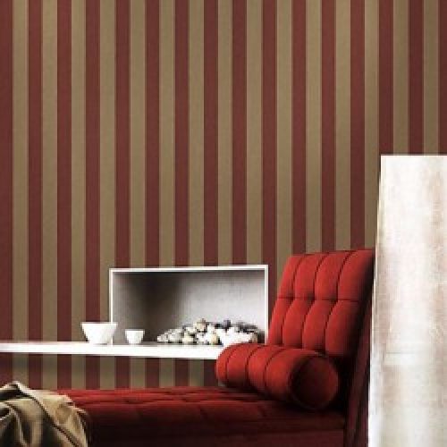 Papier peint classique à motif en bandes verticales