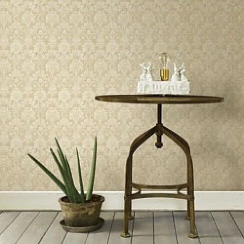 Papier peint classique à motif floral damassé pour revêtement mural