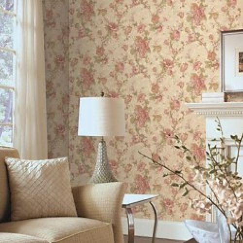 Papier peint classique à motif floral pour revêtement mural