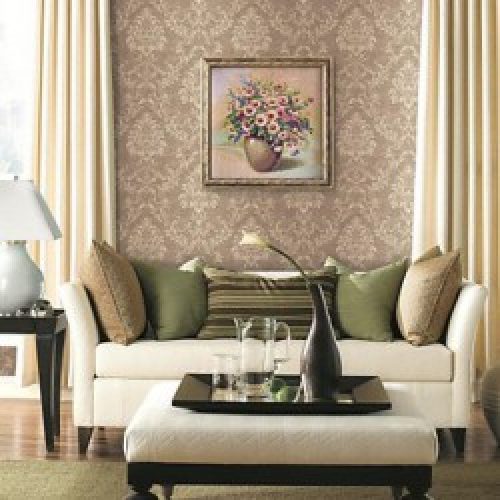 Papier peint classique à motif floral pour revêtement mural