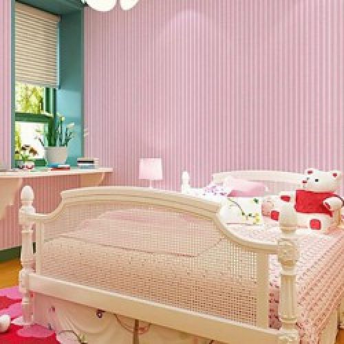 Papier peint contemporain pour revêtement mural à motif en rayures verticales