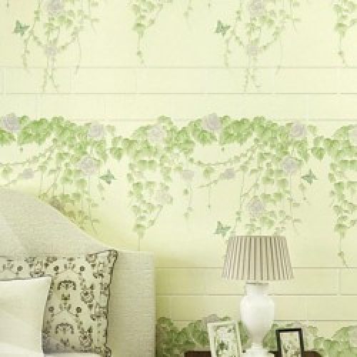 Papier peint de style agricole européen avec motif en 3D