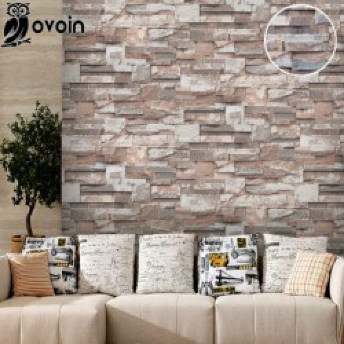 Papier Peint Mur De Pierre relief 3D