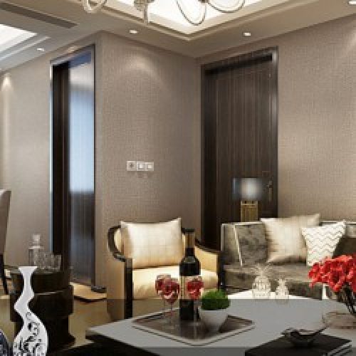 Papier peint mural de style moderne avec motif à aspect de boue