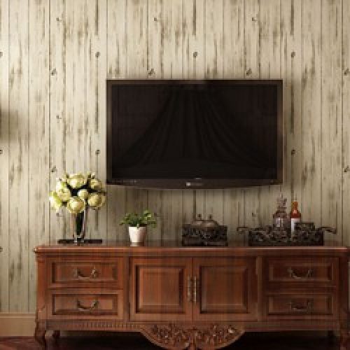 Papier peint mural pour revêtement mural et à motif sous forme de bois