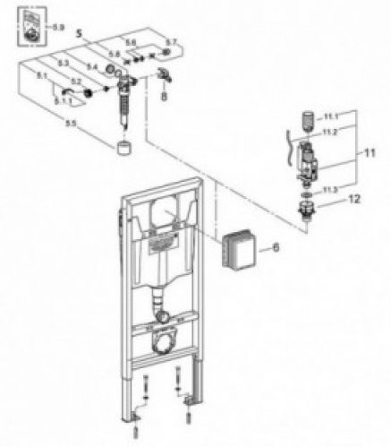 Paquet de revision Grohe 66791 Ref 66791000