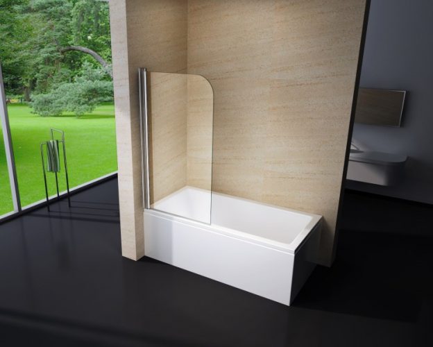 Pare baignoire en verre véritable NANO EX201 – 800 x 1400 x 6 mm