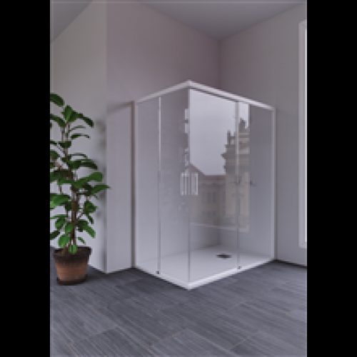 Pare-douche d’angle 2 fixes+2 coulissantes…