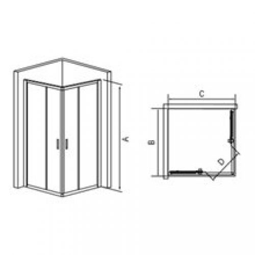 Pare-douche d’angle Austin Futurbaño