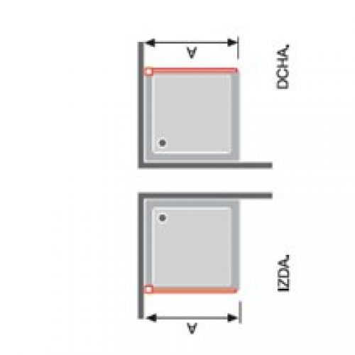 Pare-douche frontal porte pliante et latéral…