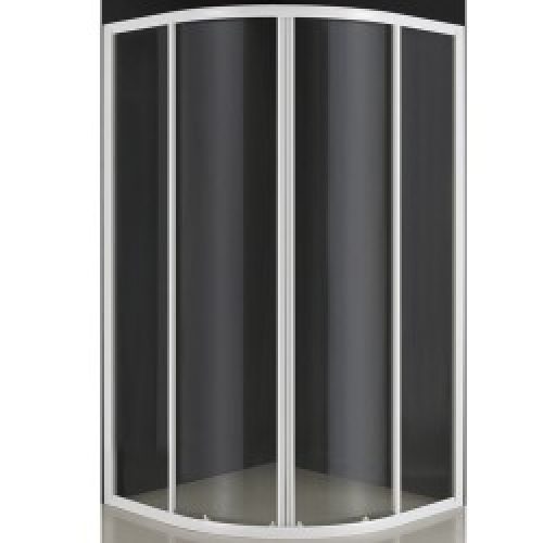 paroi angle quart de cercle coulissante