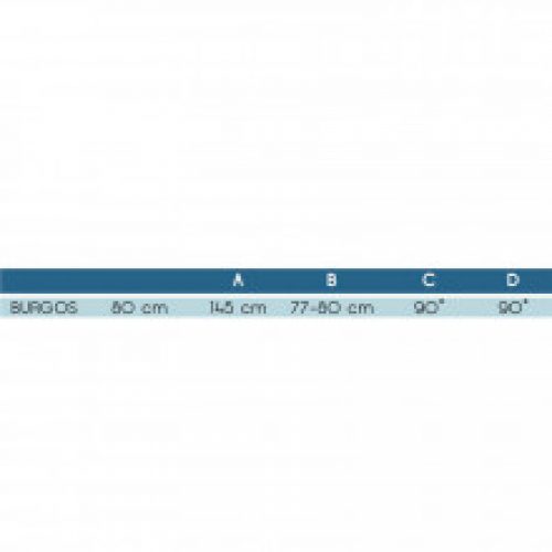 Paroi de baignoire frontale rabattable Burgos…